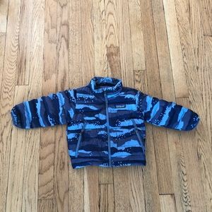 Patagonia Infant Down Jacket Blue Camouflage